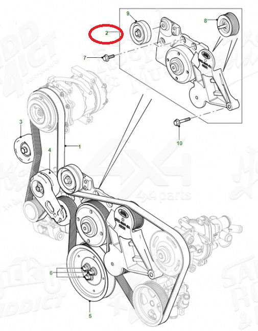 Bracket & Bearing Assy 2.2 Puma
