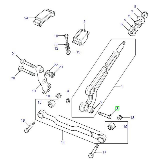 Screw - Radial arm - M16x100mm  - ALLMAKES