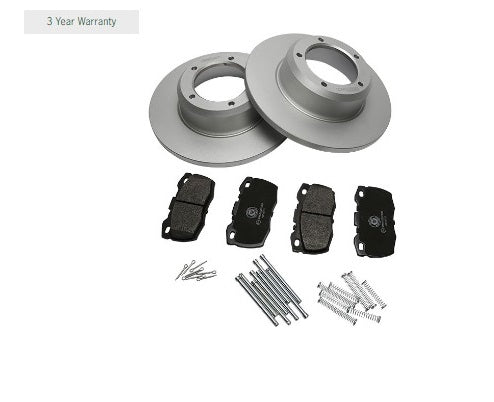 Rear Geomet Brake Disc & Pad Kit