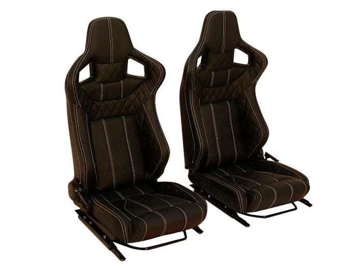 Leather Front Seats - Retro Finish - Valid for Def 90/110/130 (LRI1002)