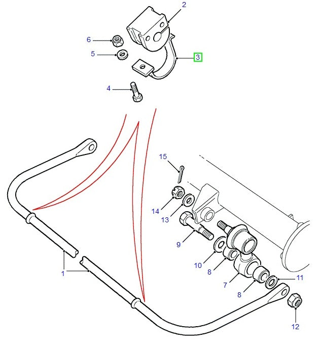 STRAP ASSY - Rear suspension - EUROSPARE