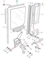Channel Rear Door Glass Top