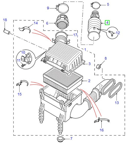 Hose - Turbo to Air Flow Meter