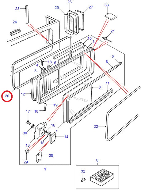 Sliding Window Foam Seal