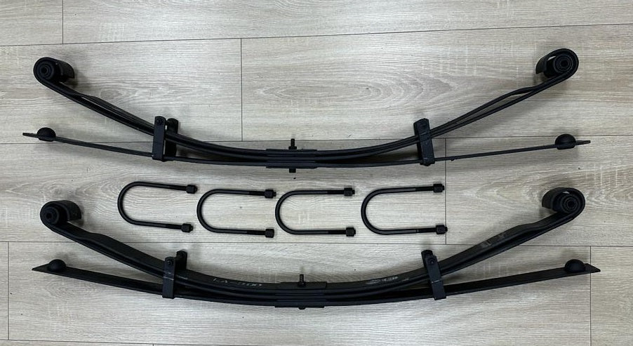 Parabolic Leaf Springs Rear Suspension - Standard Height With Bars