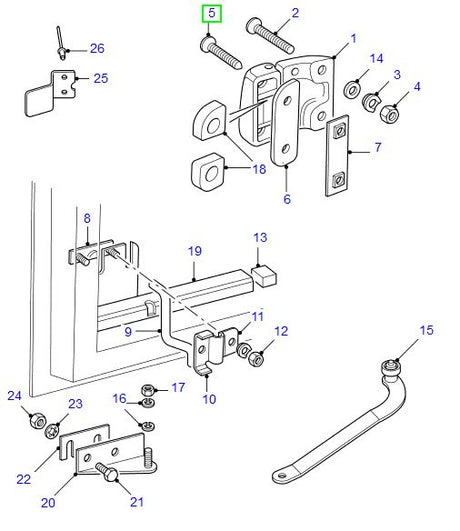 Lower Hinge Bolt