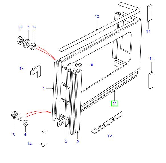 Side Window Lower Seal 110