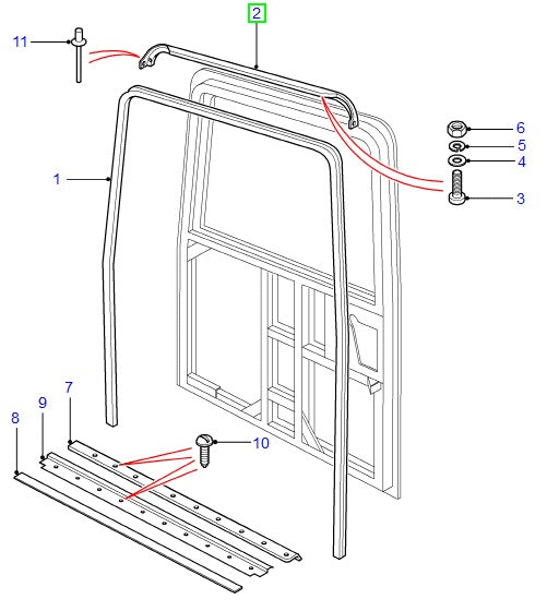 Seal Retainer Tailgate