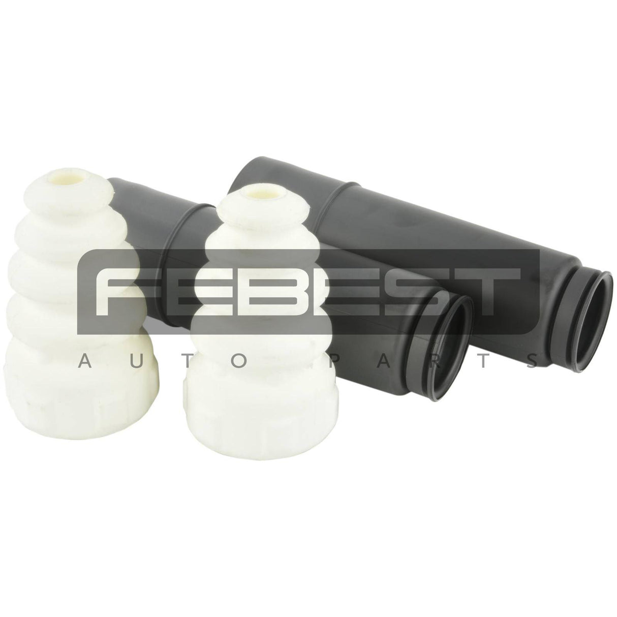 Boot with jounce bumper rear shock absorber kit