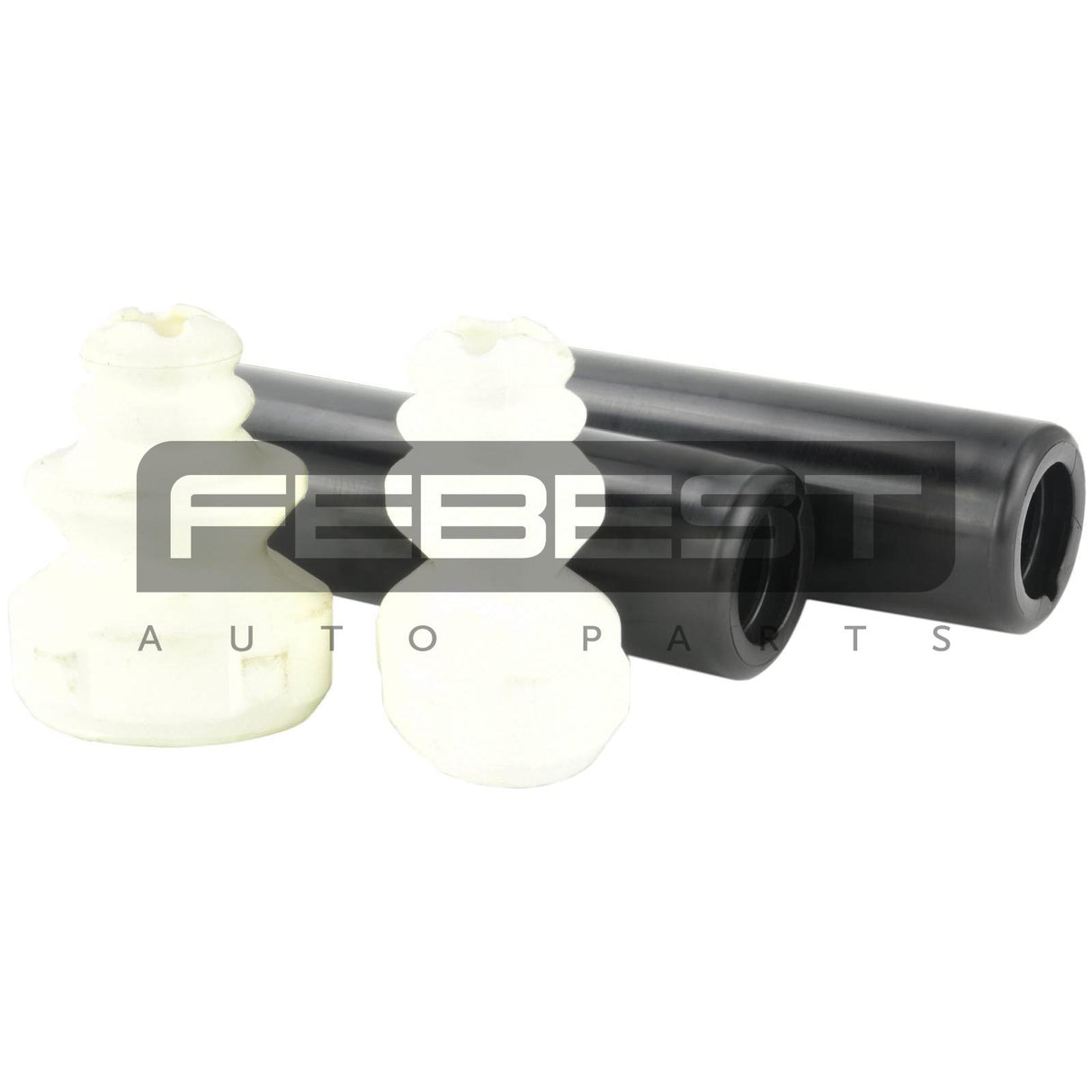 Boot with jounce bumper rear shock absorber kit