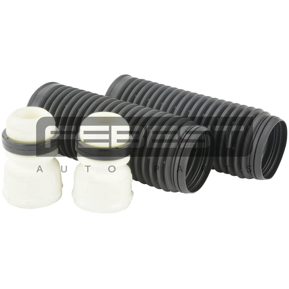 Boot with jounce bumper front shock absorber kit