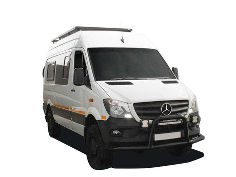 Mercedes-Benz Sprinter 144in/170in / L2/L3 / MWB/LWB Wheelbase w/OEM Tracks (2006-Current) Slimline II Roof Rack Kit / Tall