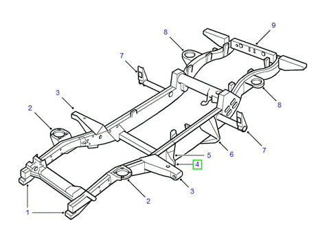 Left Hand Outrigger Tie Bracket - AG PARTS