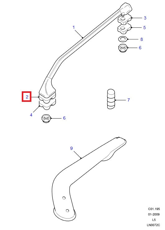 Roof Rack Side Gasket - Front Rail - Right Side