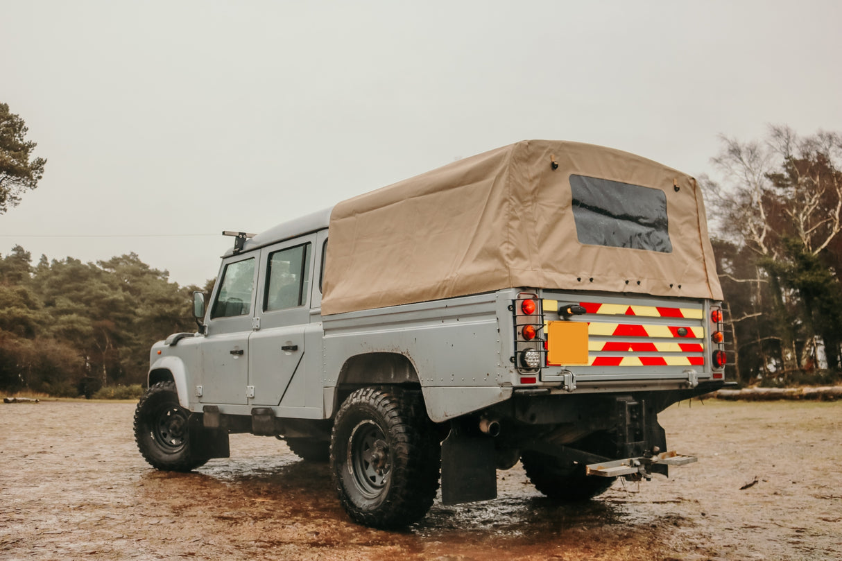 130" high capacity crew cab pvc full hood - sand