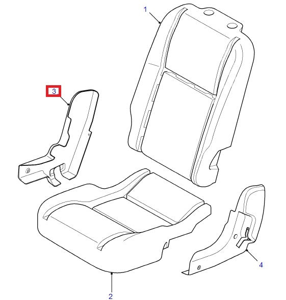 Left Interior Seat Liner