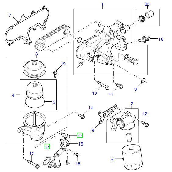 Gasket - tube - ELRING