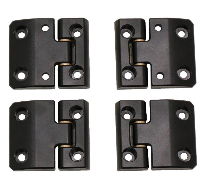 Black Defender Billet Aluminium Door Hinges