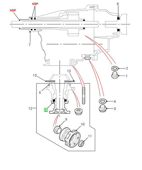 Seal Output - Change - Pinion