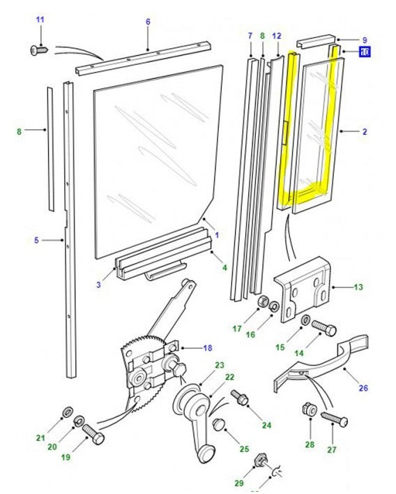 Channel - Door Glass