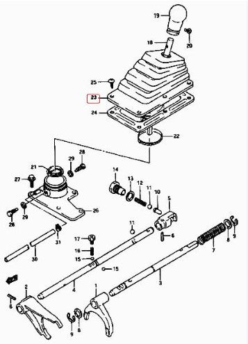 Gear Lever - SANTANA
