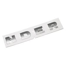 NAME PLATE - PLASTIC - Brunel - "NDER"