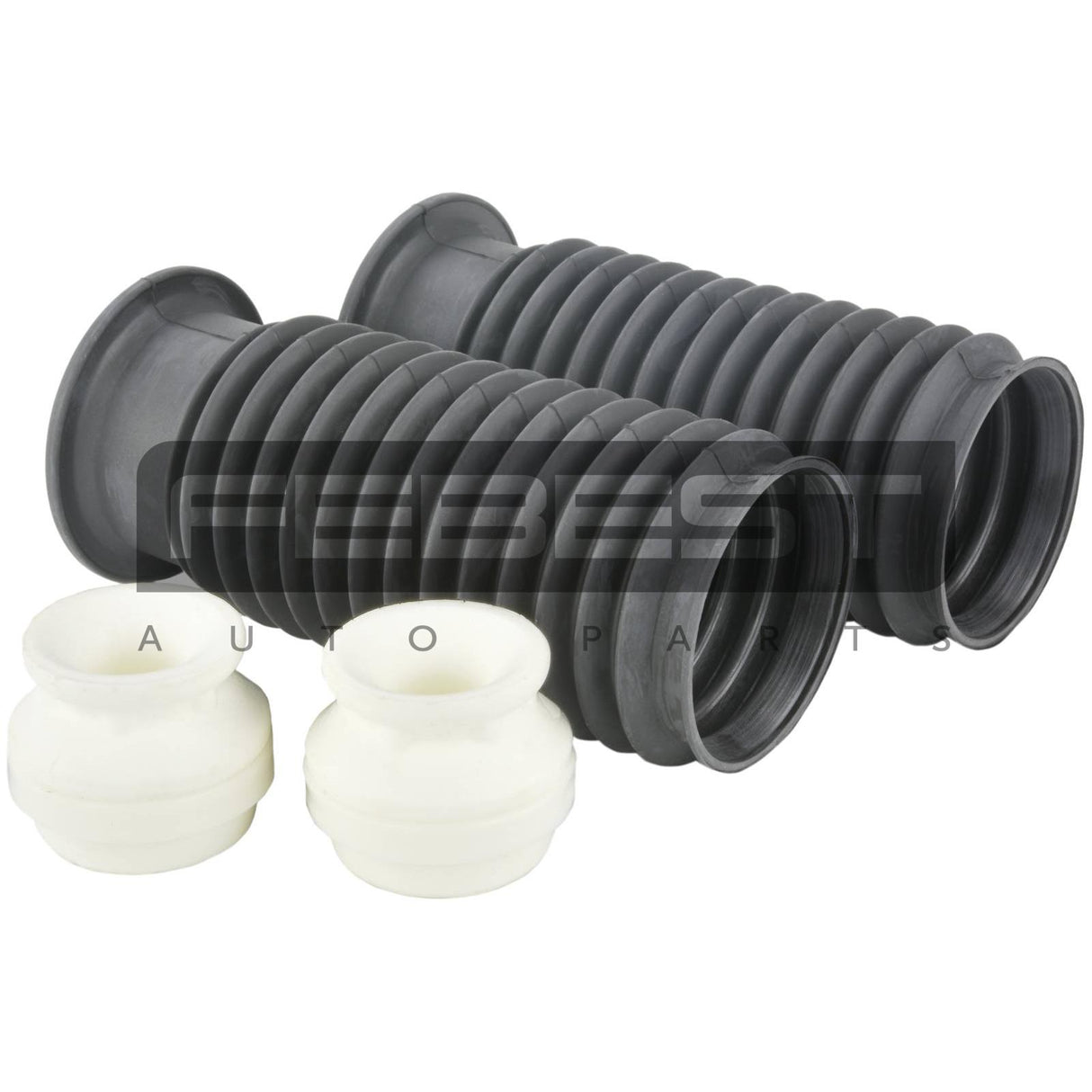 Boot with jounce bumper front shock absorber kit