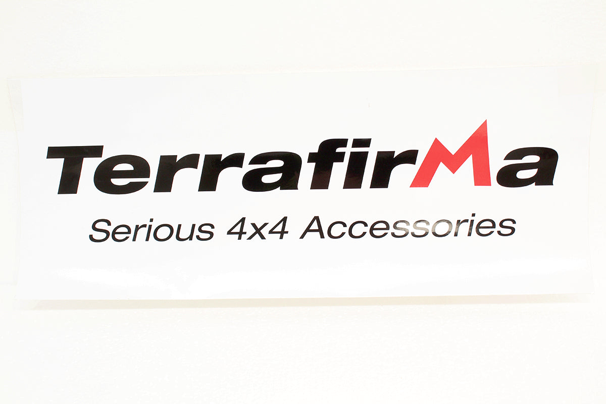 Terrafirma sticker 500mm x 200mm