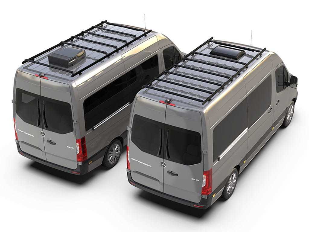 Mercedes-Benz Sprinter (L2H2/144in MWB/High Roof) (2006-Current) Slimpro Roof Rack Kit