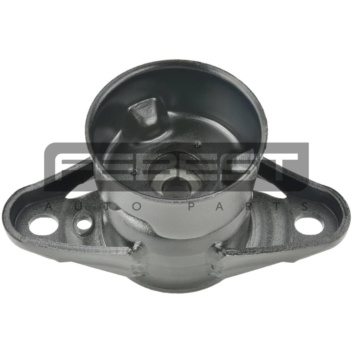 Rear shock absorber mounting