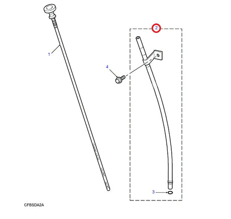 Oil Level Dipstick Tube Assembly