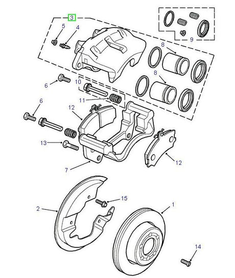 Brake Caliper Housing - rh