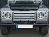 Xs front grill and lamp cover set silver with black mesh