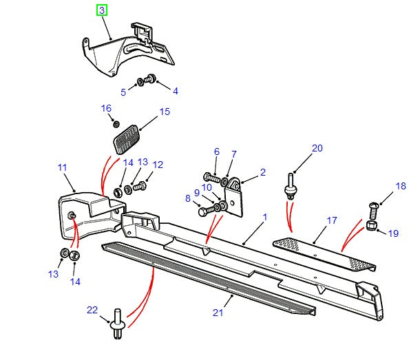 Bracket - bumper mount - right hand