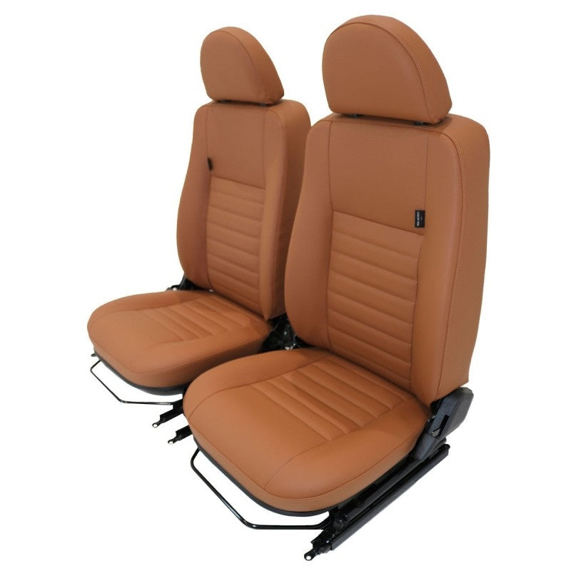 Pair of PUMA Defender Seats - Oxford Tan Vinyl - EXMOOR TRIM