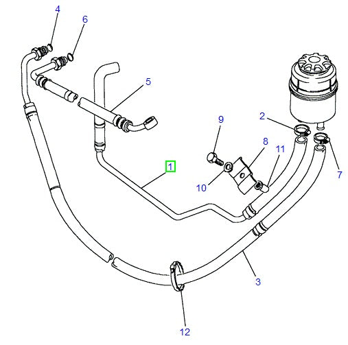 Hose - reservoir to