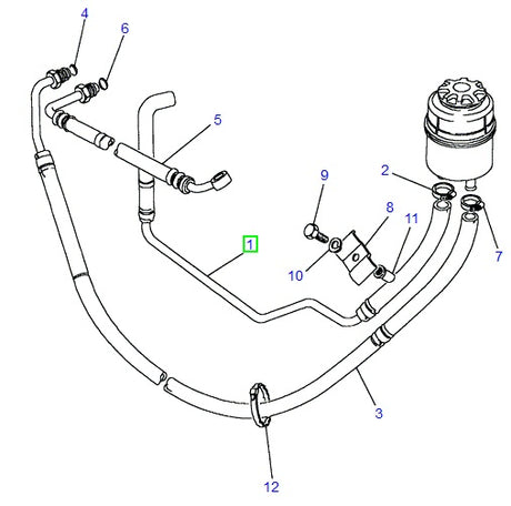 Hose - reservoir to