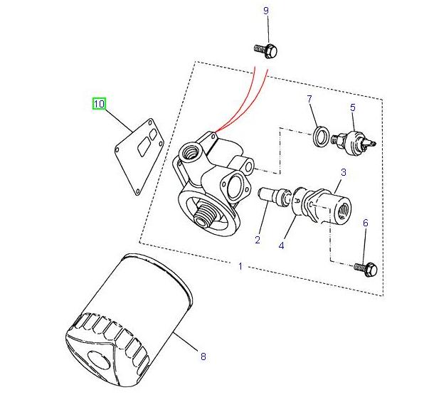 Gasket Oil Filter Adaptor