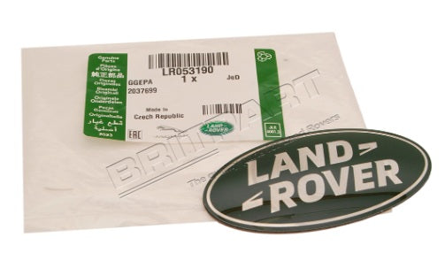 Name Plate Metal - Black/Silver - GENUINE LAND ROVER