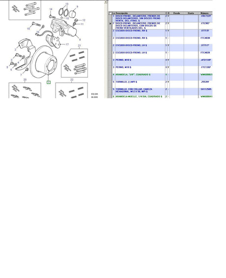 Front Vented Brake disc - Pair