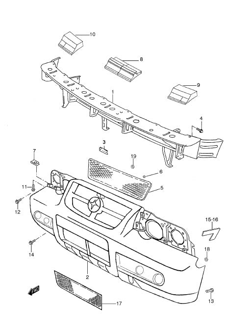 Front Bumper Suzuki Vitara