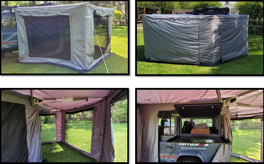 Terrrafirma 2.5m 270 deg terradactyl awning sides