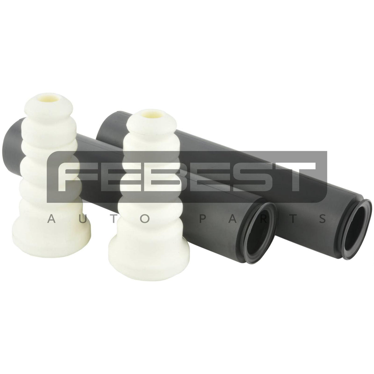 Boot with jounce bumper rear shock absorber kit