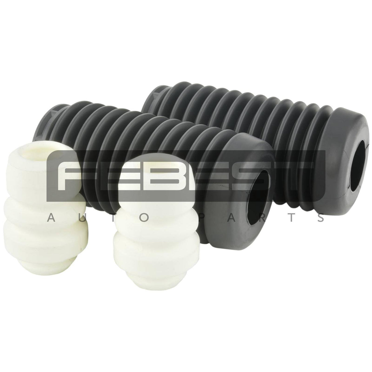 Boot with jounce bumper front shock absorber kit