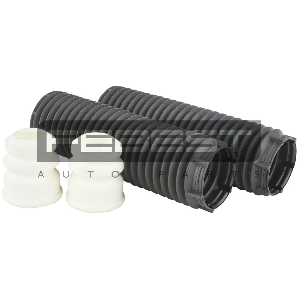 Boot with jounce bumper front shock absorber kit