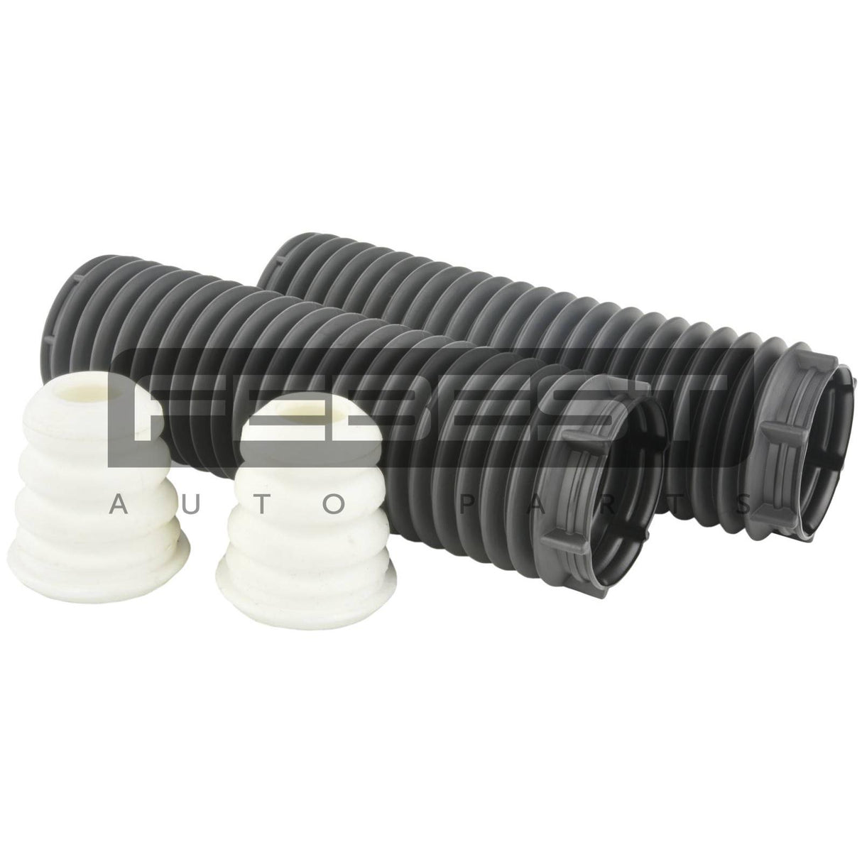 Boot with jounce bumper front shock absorber kit