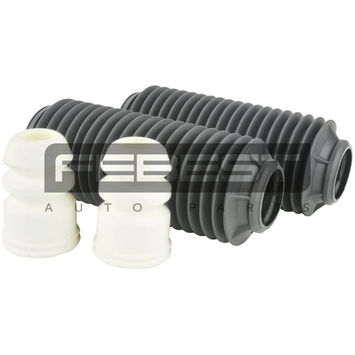 Boot with jounce bumper front shock absorber kit