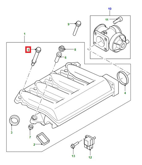 Bolt Adapter - Intake Manifold - GENUINE LAND ROVER