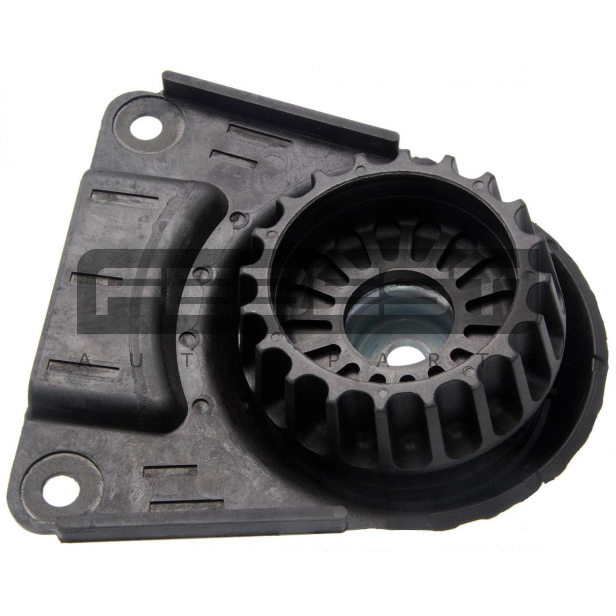 Rear shock absorber mounting