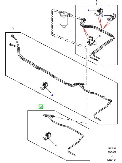 Hose assy - fuel feed